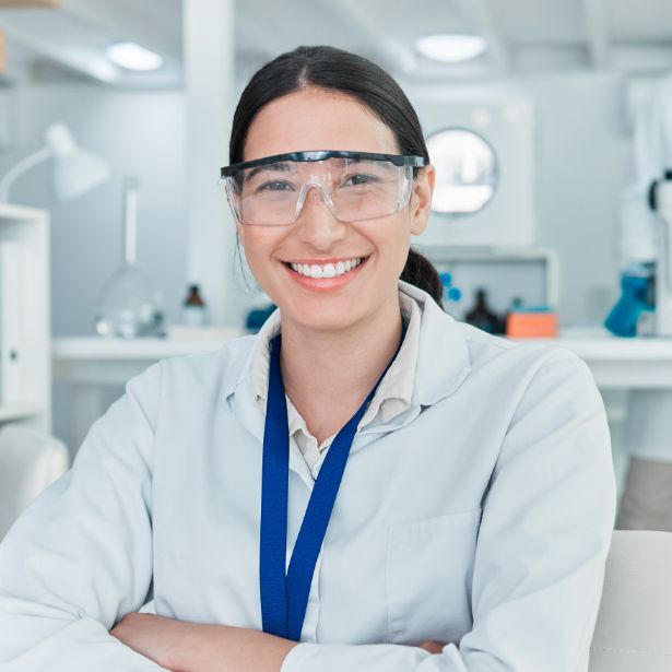 woman smiling - our science hero